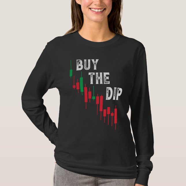 T-shirt Buy The Dip Cryptocurrency Blockchain Trader Best  (Devant)