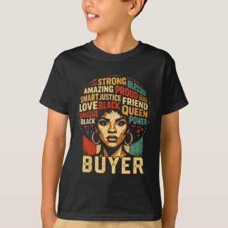 T-shirt Buyer Black History Month Powerful Black Pride Art