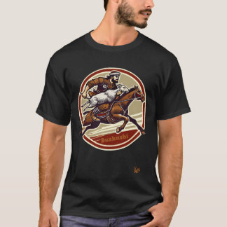 T-shirt Buzkashi Horse Rider avec Sheep drôle