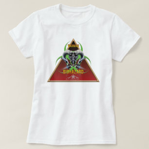 T-SHIRT BW ! AVERTISSEMENT BIOHAZARD ! CRÂNE