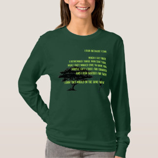 T-shirt BW-famille-arbre, femelle, je cours parce que je