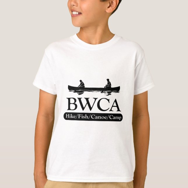 T-shirt BWCA / Randonnée en canoë de poisson (Devant)