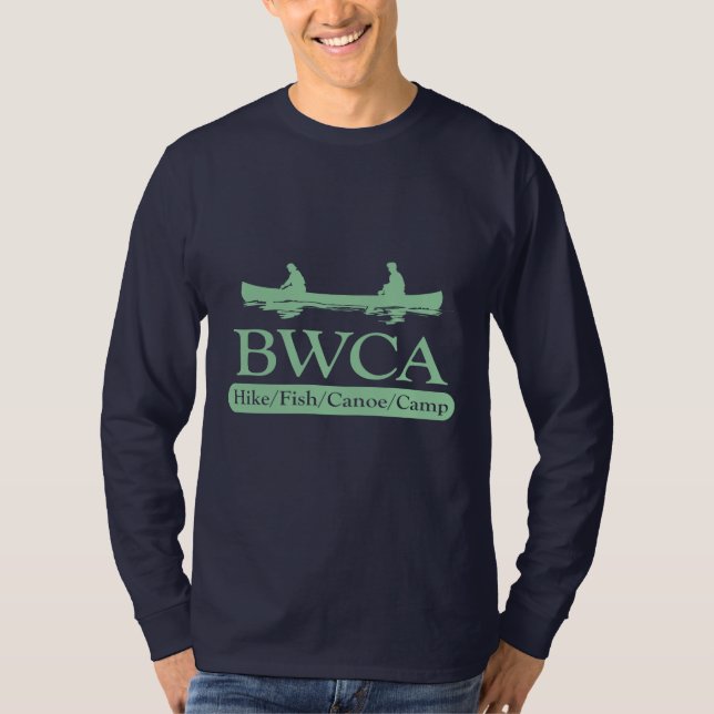 T-shirt BWCA / Randonnée en canoë de poisson (Devant)