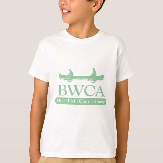 T-shirt BWCA / Randonnée en canoë de poisson (Devant)
