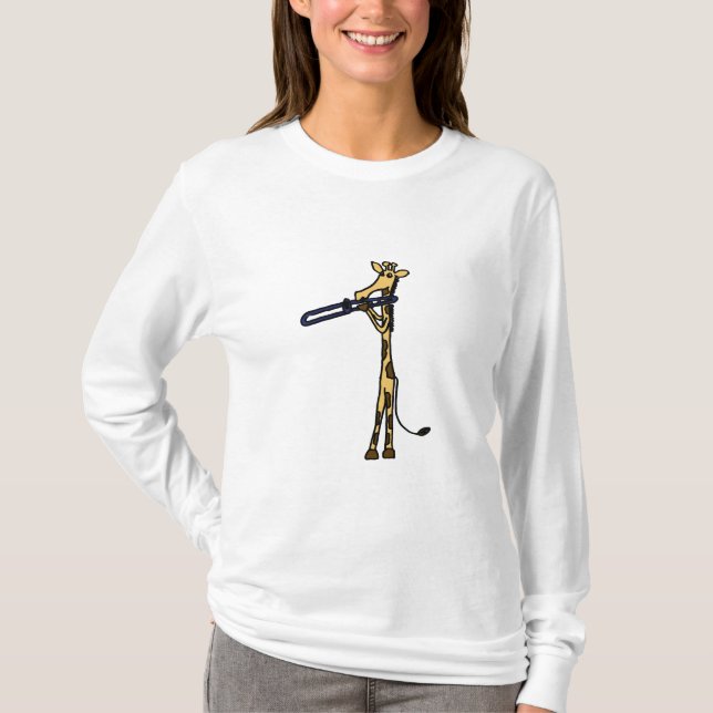 T-shirt BX- girafe jouant la chemise de trombone (Devant)