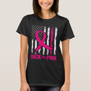 T-shirt Byck Le Drapeau rose Us Sensibilisation au cancer 