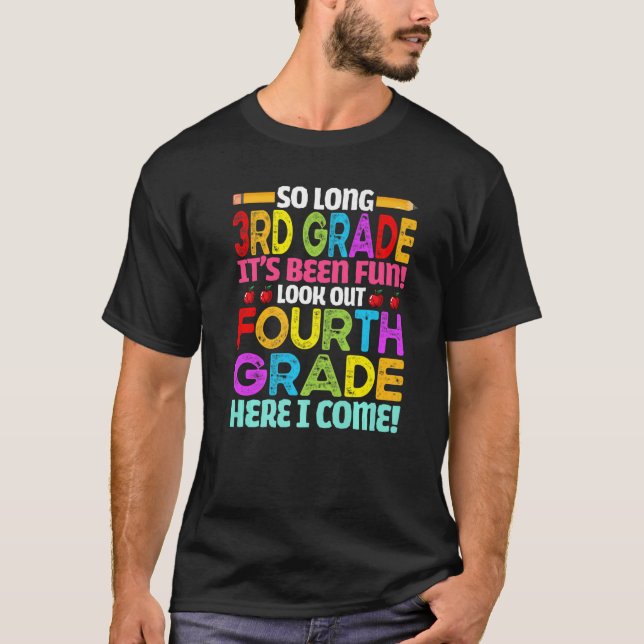 T-shirt Bye 3e Classe Mette Retour À L'École Regardez 4e G (Devant)