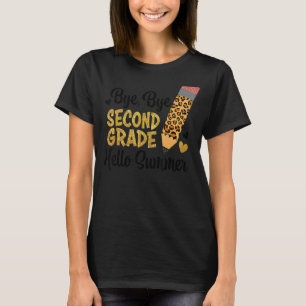 T-shirt Bye Bye Deuxième Année Bonjour La Paix Été Sortie