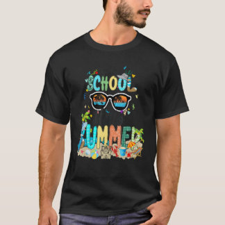 T-shirt Bye Bye École Bonjour Été Enseignant Élève Été