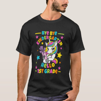 T-shirt Bye Bye Kindergarten Bonjour 1ère année I Unicorne