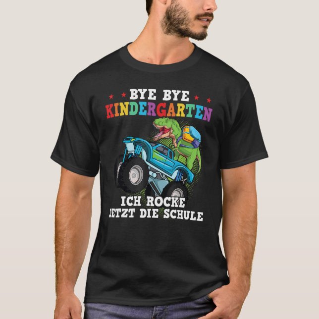 T-shirt bye bye kindergarten ich rocke jetzt die schule Sc (Devant)
