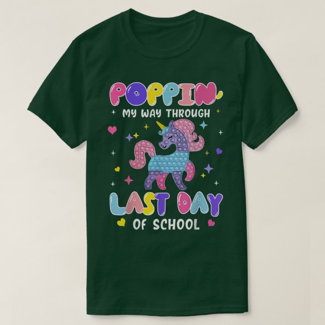 T-shirt Bye Bye School Hello Pool Dernier Jour De L'École  (Design devant)