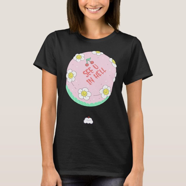 T-shirt Bye Cake  Idea Breakup Farewell Team Colleague (Devant)