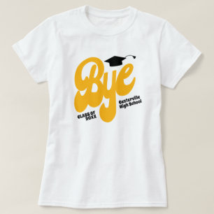 T-shirt Bye jaune Cap supérieur
