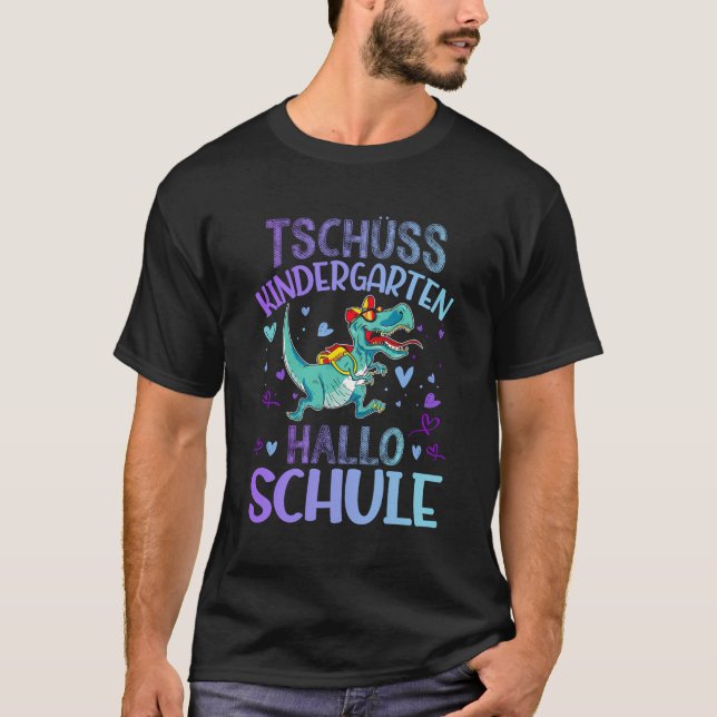 T-shirt Bye Kindergarten Hello School Enrolls School Ch (Devant)