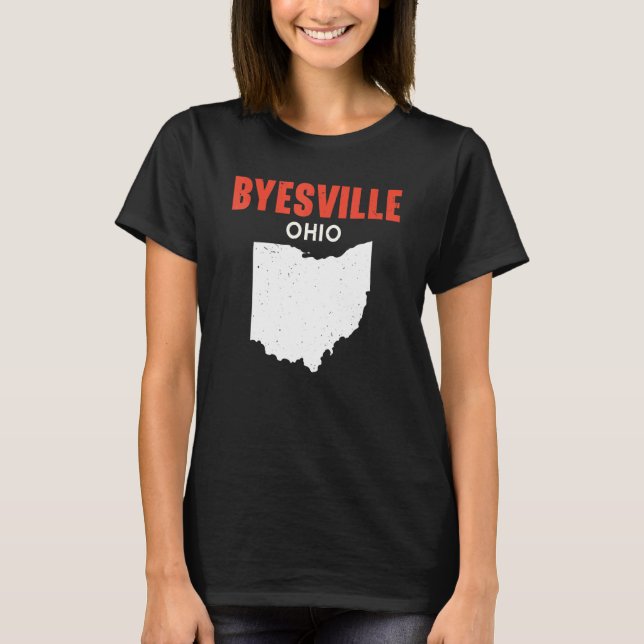 T-shirt Byesville and Walton Hills Ohio USA State America  (Devant)