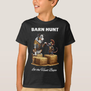 T-shirt Byrn Hunt Lover - Rat guerrier Bleu Merle Tri Bord