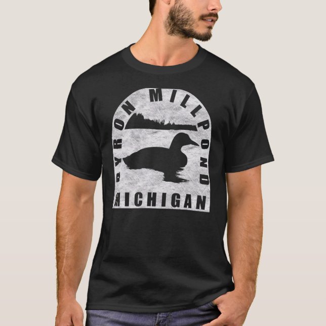 T-shirt Byron Millpond Loon Michigan (Devant)