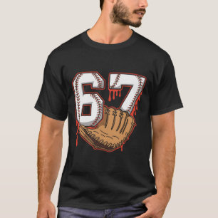 T-shirt Bysebyll 67 Six Seven Alpha Slang 6 7 Meme Enfants