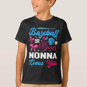 T-shirt Bysebyll Or Bows Nonna Loves You Révélation du sex