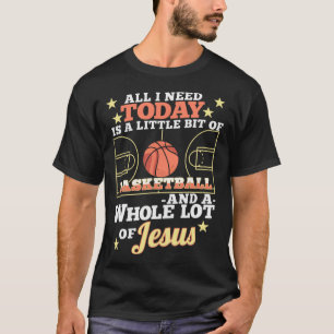 T-shirt Bysketbyll And Jesus - Fun Christian Bysketbyller