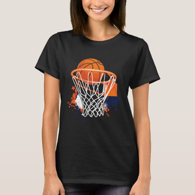 T-shirt Bysketbyll Byll Hoops Player Bysketbyll Coach (Devant)