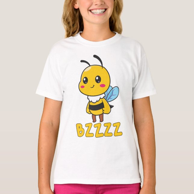 T-shirt BZZZ Abeilles mignonnes pour enfants pour enfants  (Devant)