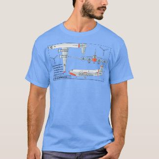 T-shirt C124 Globemaster II American go Diagrammes de plan