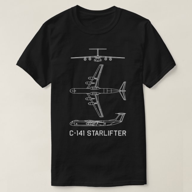 T-shirt C141 Starlifter American Plane Avion Plan (Design devant)
