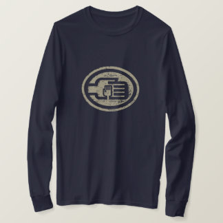T-shirt C2B : C2B : Manches longues T BLU-Logo vintage Yel