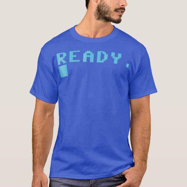 T-shirt C64 Retro Jeu ordinateur prêt à charger (Devant)