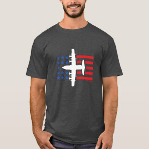 T-shirt C-130 Hercules Jet Blue Stars et Red Stripes