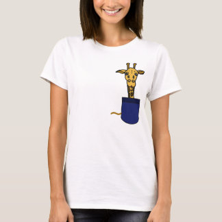 T-shirt C.A. girafe dans une chemise de poche