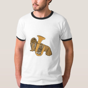 T-shirt C.A. morse jouant la chemise de tuba