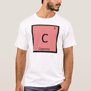 T-shirt C - Chimie du Piment de Cayenne Symbole du Tableau