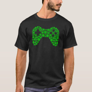 T-shirt C Contrôleurs de jeu vidéo St Patrick's Day Boys G