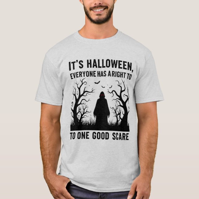 T-shirt C’est Halloween, une bonne chemise (Devant)