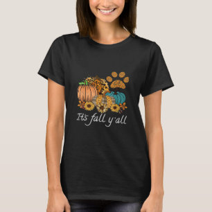 T-shirt C’est l’automne Y’all Citrouille Minimal Clean