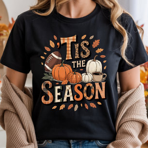 T-shirt C’EST LA SAISON Citrouilles Vintages et football