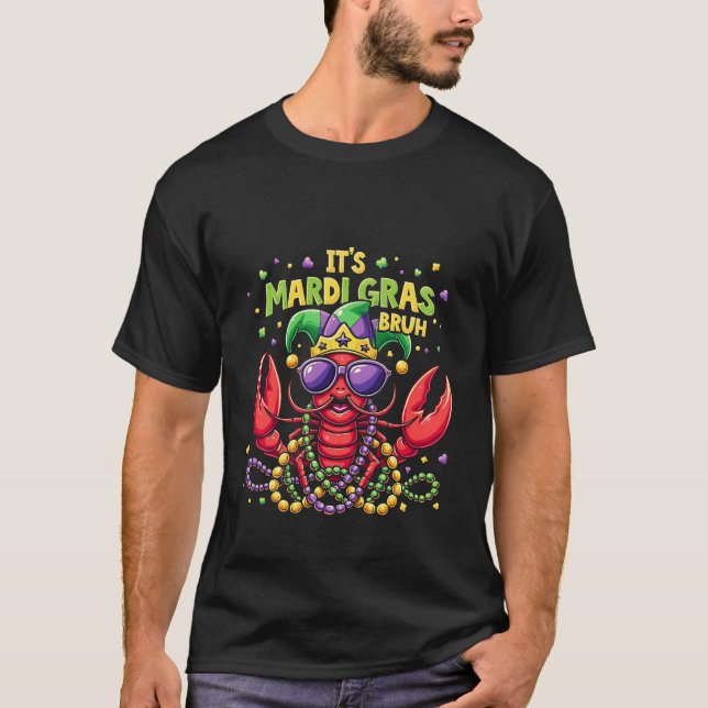 T-shirt C’est Mardi Gras Bruh Funny Shrimp New Orleans (Devant)