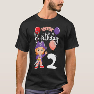 T-shirt C`est mon anniversaire 2 Pirate Party Theme Pirate