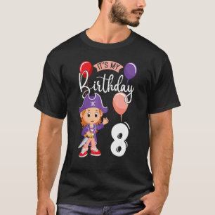T-shirt C`est mon anniversaire 8 Pirate Party Theme Pirate