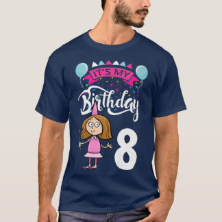T-shirt C`est mon anniversaire 8 Thématique Fée Anniversai