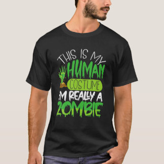 T-shirt C’Est Mon Costume Humain Je Suis Vraiment Un Essen
