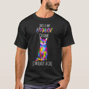 T-shirt C Est Mon Déguisement D Humain Je Suis Réellement