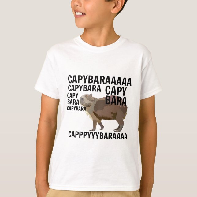 T-shirt C est pour Capybara (Devant)