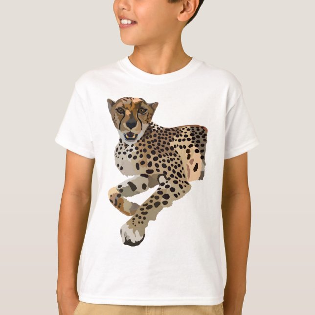 T-shirt C est pour Cheetah (Devant)