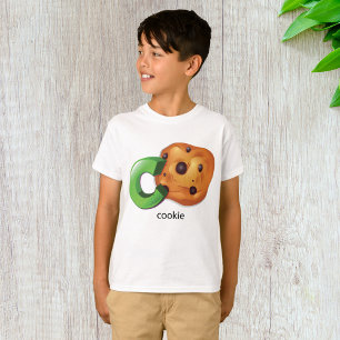 T-shirt C est pour Cookie Lettre de l'alphabet Chip au Cho