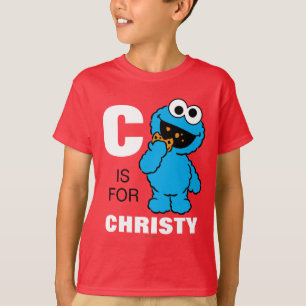T-shirt C est pour Cookie Monster Ajouter Votre Nom