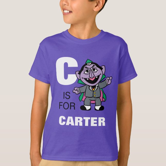 T-shirt C est pour Count von Count | Ajouter Votre Nom (Devant)